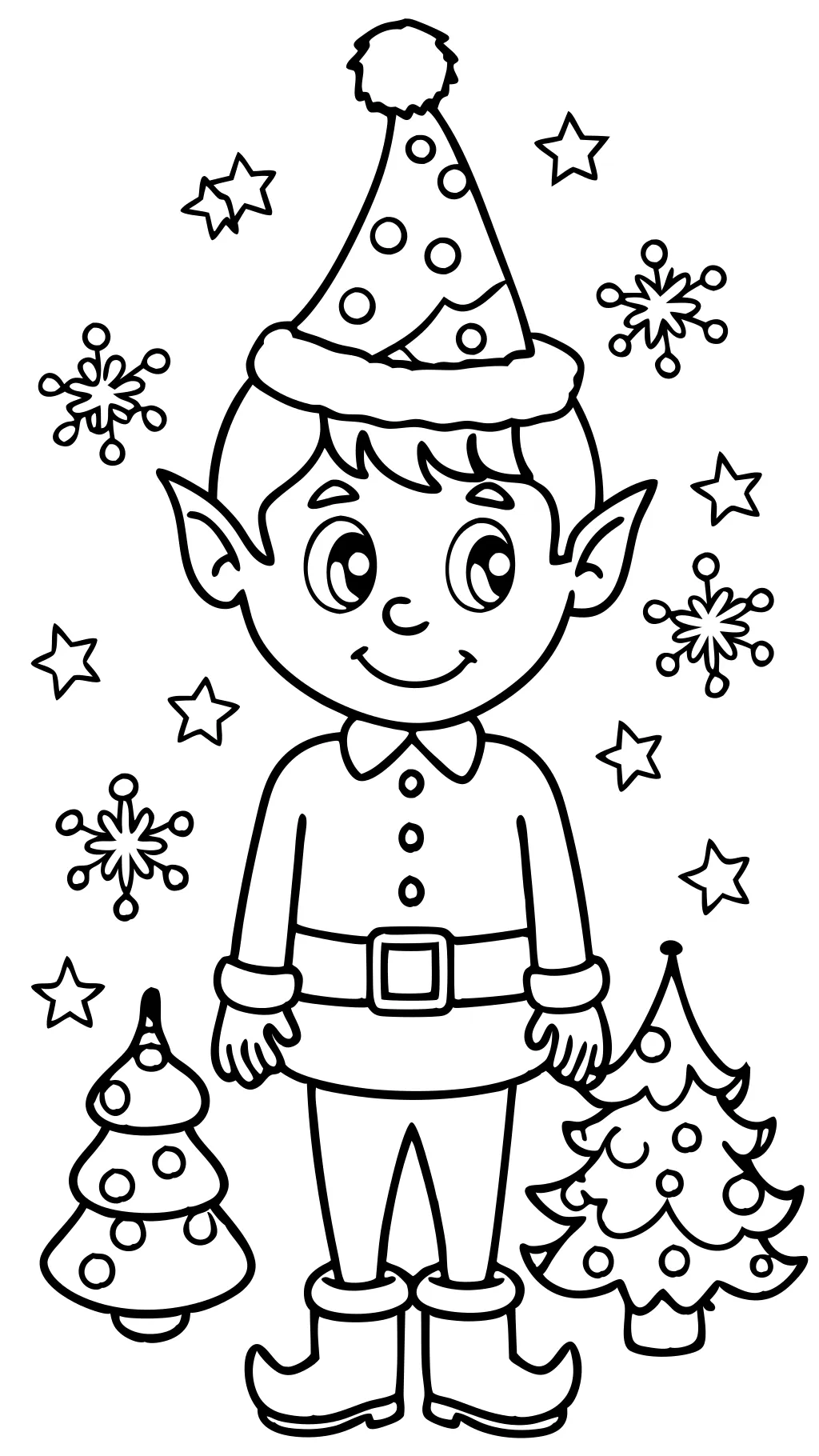 buddy the elf coloring pages